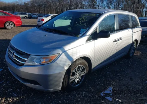 2013 Honda Odyssey Ex-L из США, поврежденный, VIN 5FNRL5H68DB091577